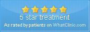 5 Star Ratings on WhatClinic